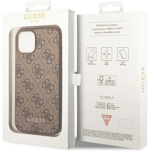 Kup Guess Apple Carcasă GUHCP15MG4GFBR iPhone 15 Plus / 14 Plus carcasă tare 4G Metal Gold Logo maro/maro - GUE2951 - {ean13} - Sklep Home Screen