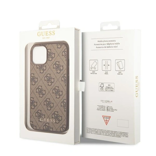Kup Case Guess GUHCP15MG4GFBR Apple iPhone 15 Plus / 14 Plus Hartschale 4G Metall Gold-Logo braun/braun - GUE2951 - {ean13} - Sklep Home Screen