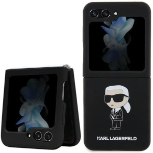 Kup Etui Karl Lagerfeld KLHCZF5SNIKBCK Samsung Galaxy Z Flip5 hardcase Silicone Ikonik černý/black - KLD1713 - {ean13} - Sklep Home Screen