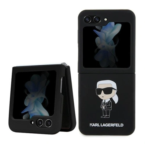 Kup Etui Karl Lagerfeld KLHCZF5SNIKBCK Samsung Galaxy Z Flip5 hardcase Silicone Ikonik černý/black - KLD1713 - {ean13} - Sklep Home Screen