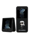 Etui Karl Lagerfeld KLHCZF5SNIKBCK Samsung Galaxy Z Flip5 hardcase Silicone Ikonik černý/black