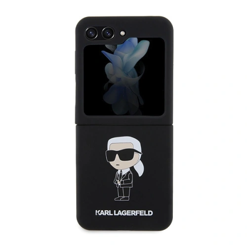 Kup Etui Karl Lagerfeld KLHCZF5SNIKBCK Samsung Galaxy Z Flip5 hardcase Silicone Ikonik černý/black - KLD1713 - {ean13} - Sklep Home Screen