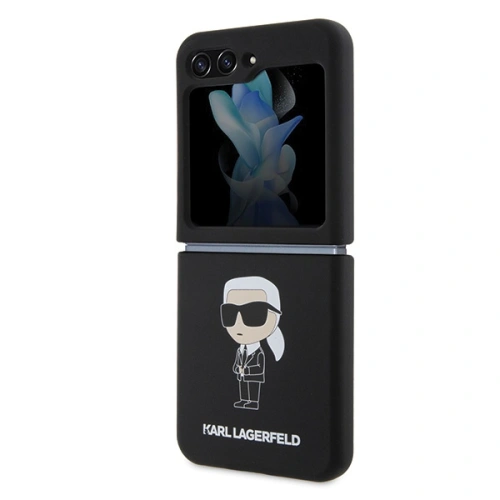 Kup Etui Karl Lagerfeld KLHCZF5SNIKBCK Samsung Galaxy Z Flip5 hardcase Silicone Ikonik černý/black - KLD1713 - {ean13} - Sklep Home Screen