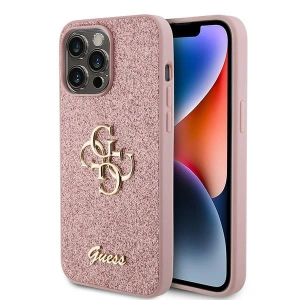 Buy Guess GUHCP15XHG4SGP Apple iPhone 15 Pro Max hardcase Glitter Script Big 4G pink - GUE2952 - {ean13} - Home Screen Store Europe
