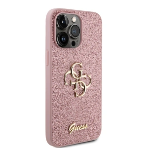 Buy Guess GUHCP15XHG4SGP Apple iPhone 15 Pro Max hardcase Glitter Script Big 4G pink - GUE2952 - {ean13} - Home Screen Store Europe