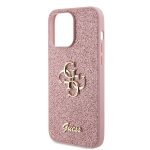 Buy Guess GUHCP15XHG4SGP Apple iPhone 15 Pro Max hardcase Glitter Script Big 4G pink - GUE2952 - {ean13} - Home Screen Store Europe