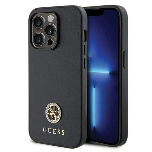 Kup Case Guess GUHCP15XPS4DGPK Apple iPhone 15 Pro Max Hardcase Strass Metall-Logo schwarz/black - GUE2953 - {ean13} - Sklep Home Screen