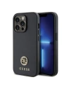 Etui Guess GUHCP15XPS4DGPK Apple iPhone 15 Pro Max hardcase Strass Metal Logo černý/black