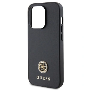 Buy Guess GUHCP15XPS4DGPK Apple iPhone 15 Pro Max hardcase Strass Metal Logo black - GUE2953 - {ean13} - Home Screen Store Europe