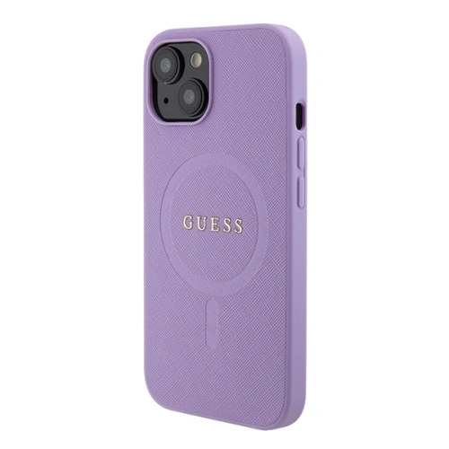Kup Case Guess GUHMP15SPSAHMCU Apple iPhone 15 Hardcase Saffiano MagSafe lila/purple - GUE2954 - {ean13} - Sklep Home Screen