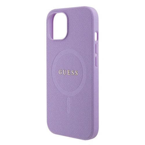 Kup Case Guess GUHMP15SPSAHMCU Apple iPhone 15 Hardcase Saffiano MagSafe lila/purple - GUE2954 - {ean13} - Sklep Home Screen