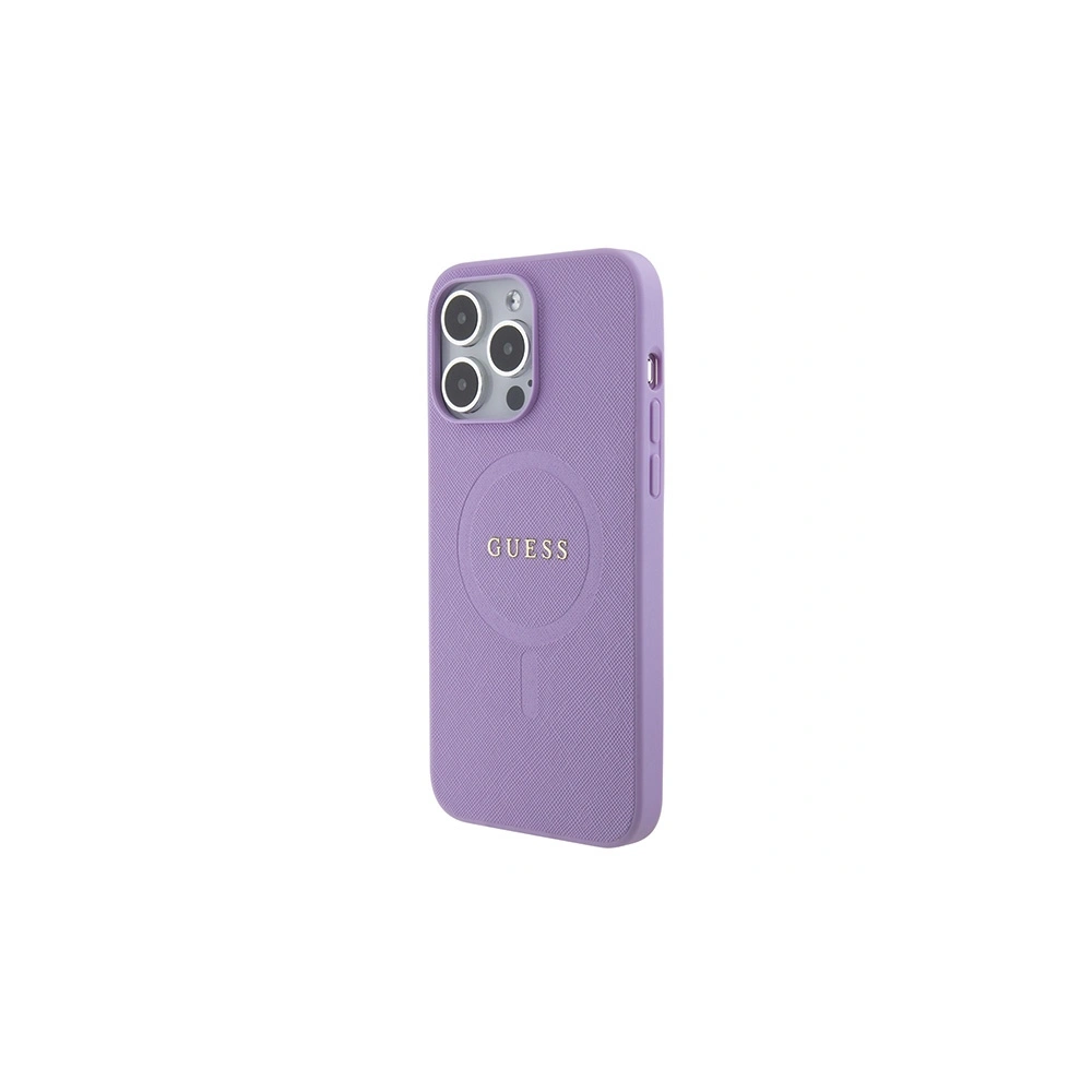 Etui Guess GUHMP15XPSAHMCU Apple iPhone 15 Pro Max hardcase Saffiano MagSafe fioletowy/purple