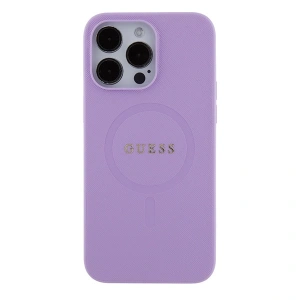 Kup Etui Guess GUHMP15XPSAHMCU Apple iPhone 15 Pro Max hardcase Saffiano MagSafe fioletowy/purple - GUE2955 - {ean13} - Sklep Home Screen