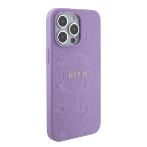 Kup Etui Guess GUHMP15XPSAHMCU Apple iPhone 15 Pro Max hardcase Saffiano MagSafe fioletowy/purple - GUE2955 - {ean13} - Sklep Home Screen