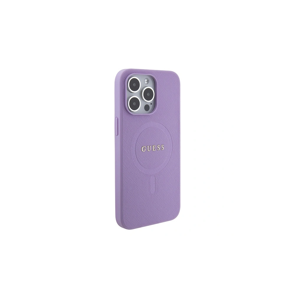 Etui Guess GUHMP15XPSAHMCU Apple iPhone 15 Pro Max hardcase Saffiano MagSafe fioletowy/purple