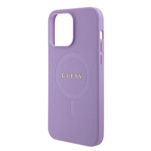 Kup Etui Guess GUHMP15XPSAHMCU Apple iPhone 15 Pro Max hardcase Saffiano MagSafe fioletowy/purple - GUE2955 - {ean13} - Sklep Home Screen