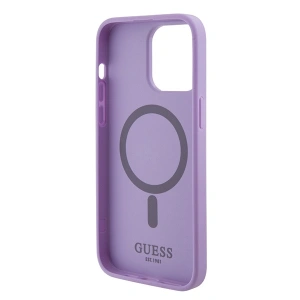 Kup Etui Guess GUHMP15XPSAHMCU Apple iPhone 15 Pro Max hardcase Saffiano MagSafe fioletowy/purple - GUE2955 - {ean13} - Sklep Home Screen