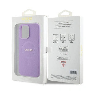 Kup Etui Guess GUHMP15XPSAHMCU Apple iPhone 15 Pro Max hardcase Saffiano MagSafe fioletowy/purple - GUE2955 - {ean13} - Sklep Home Screen