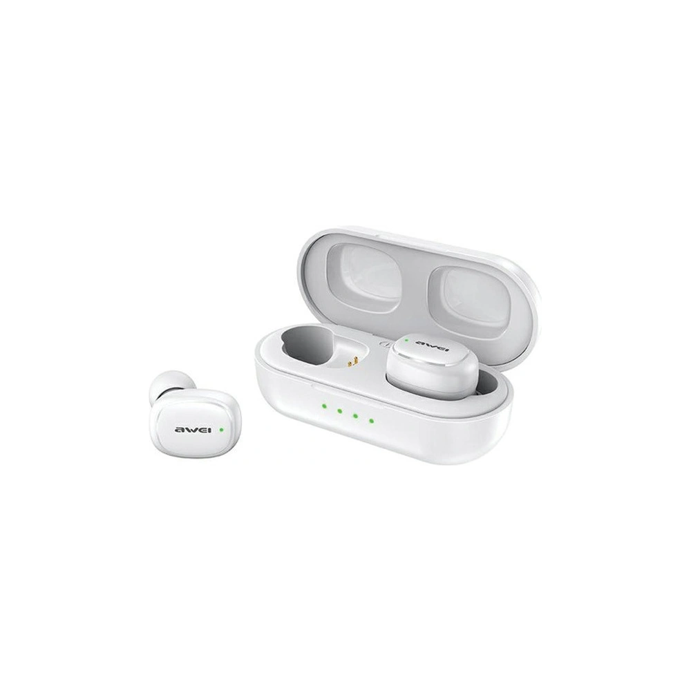 Słuchawki TWS AWEI T13 Pro Bluetooth 5.1 + stacja dokująca biały/white