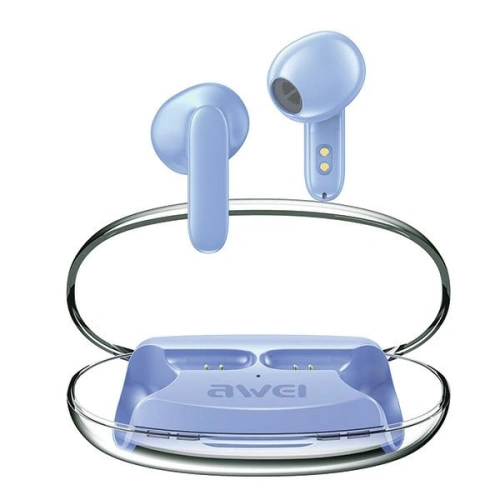 Kup TWS Kopfhörer AWEI T85 ENC Bluetooth 5.3 + Dockingstation blau - AWEI167 - {ean13} - Sklep Home Screen