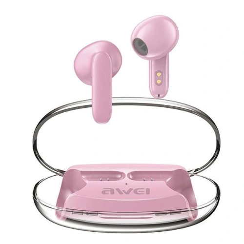 Kup Sluchátka TWS AWEI T85 ENC Bluetooth 5.3 + dokovací stanice růžová/pink - AWEI169 - {ean13} - Sklep Home Screen