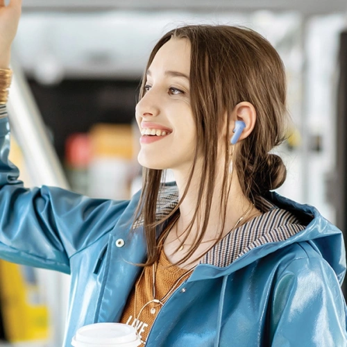 Buy AWEI T85 ENC Bluetooth 5.3 TWS headphones + docking station pink - AWEI169 - {ean13} - Home Screen Store Europe