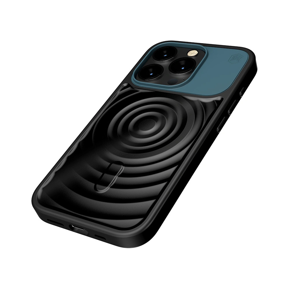 Etui STM Reawaken Ripple MagSafe Apple iPhone 15 (Black / Atlantic)