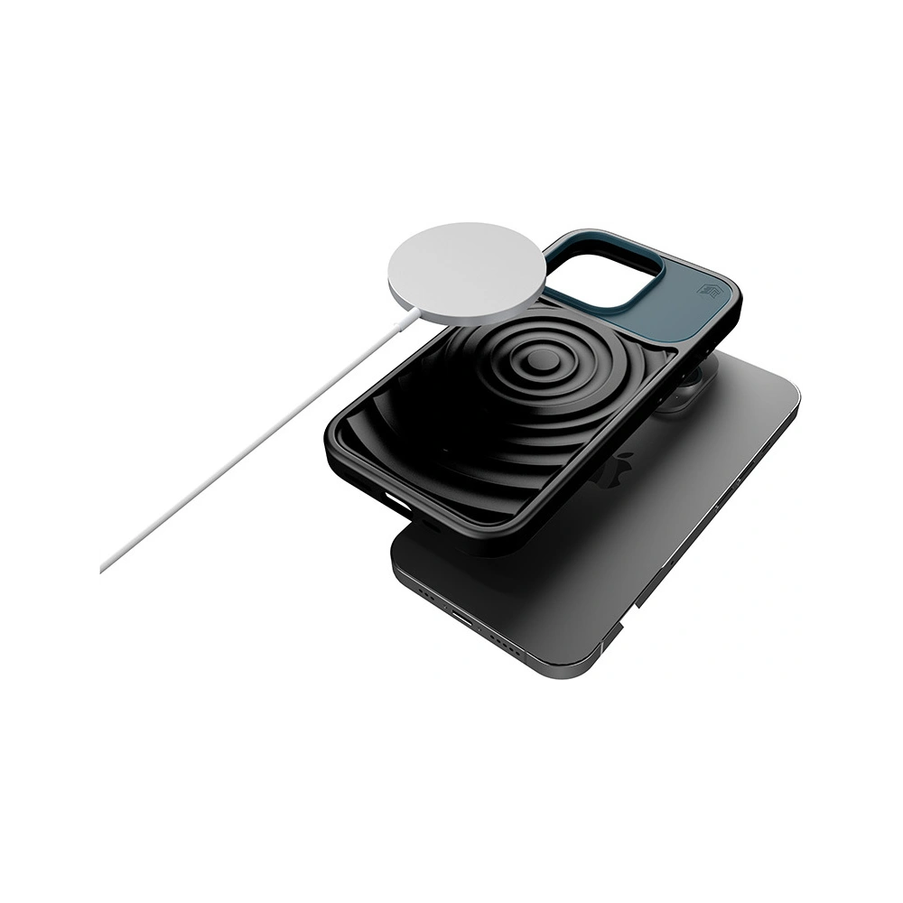 Etui STM Reawaken Ripple MagSafe Apple iPhone 15 (Black / Atlantic)