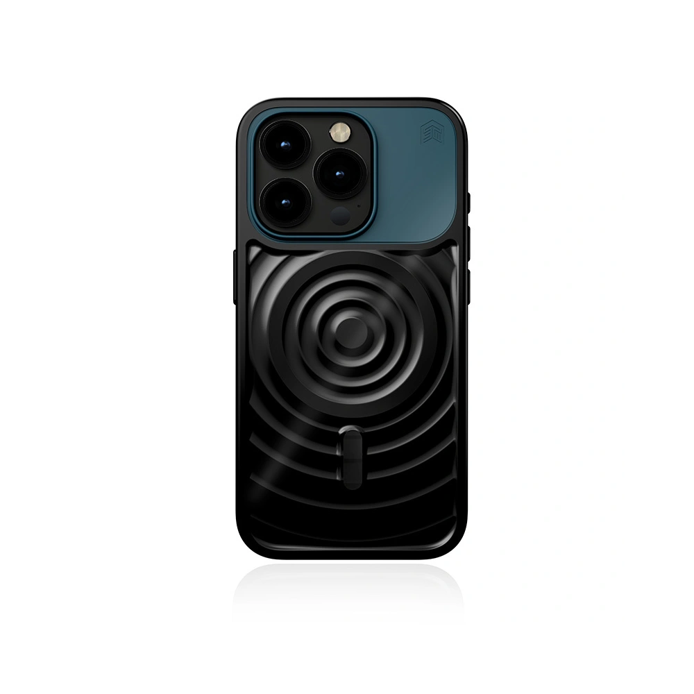 Etui STM Reawaken Ripple MagSafe Apple iPhone 15 Pro Max (Black / Atlantic)