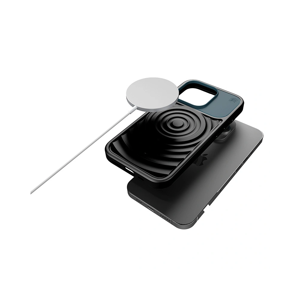 Etui STM Reawaken Ripple MagSafe Apple iPhone 15 Pro Max (Black / Atlantic)