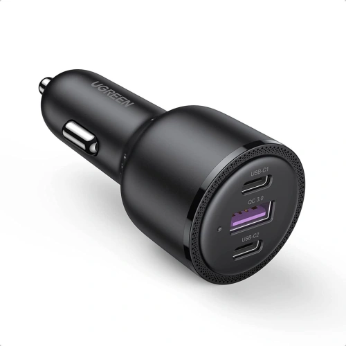 Kup UGREEN CD239 autós töltő 1xUSB-A / 2xUSB-C 69W 5A PD QC fekete - UGR1709 - {ean13} - Sklep Home Screen