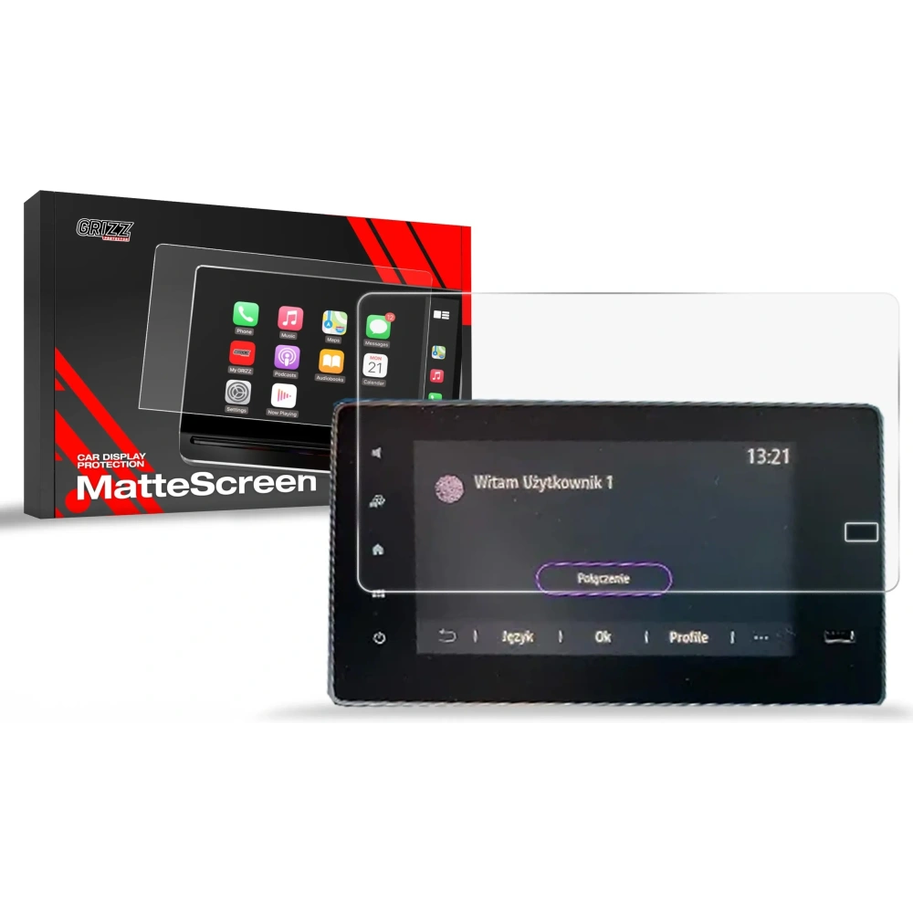 Folia matowa GrizzGlass CarDisplay Protection do Renault Kangoo 3 8" (2021-2025)