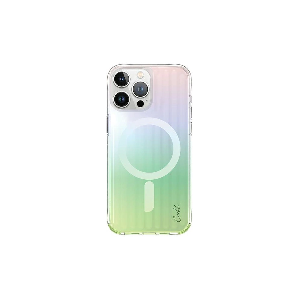 Etui UNIQ Coehl Linear Apple iPhone 15 Pro Magnetic Charging opal/iridescent