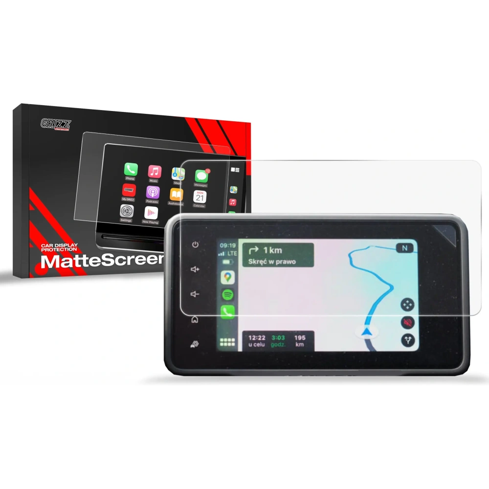 Folia matowa GrizzGlass CarDisplay Protection do Dacia Sandero 3 Stepway 8" (2020-2025)