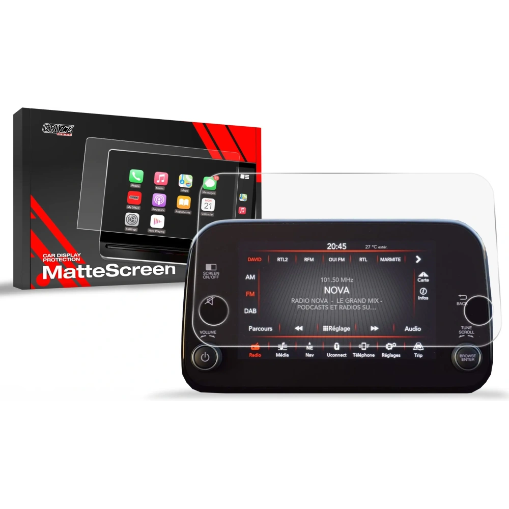 Folia matowa GrizzGlass CarDisplay Protection do Fiat Tipo 7" (2020-2025)
