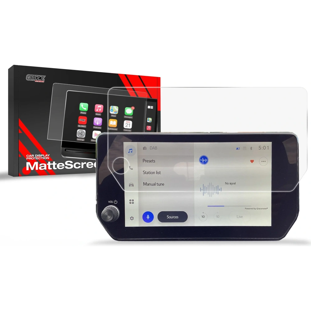 Folia matowa GrizzGlass CarDisplay Protection do Suzuki Across 9" (2020-2025)