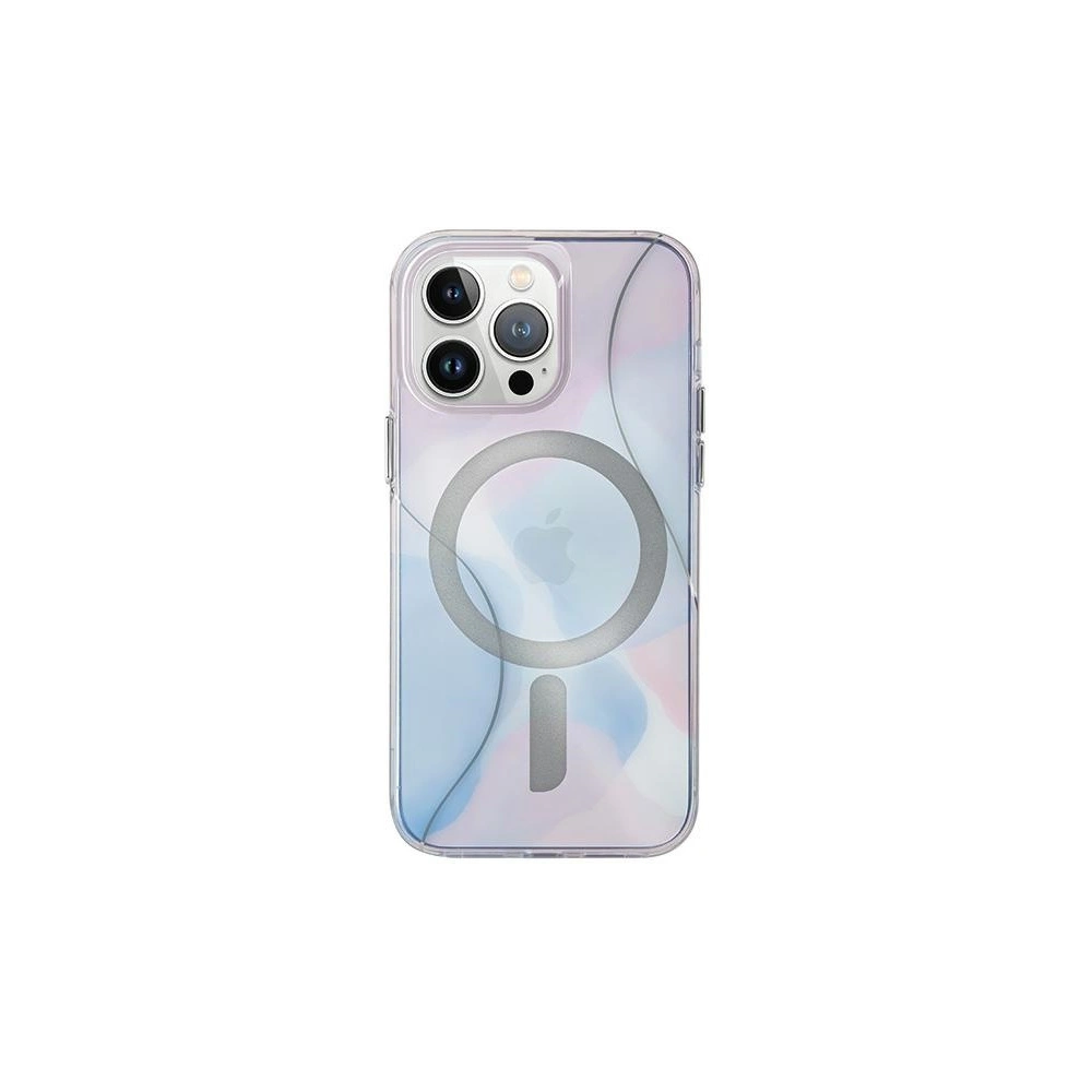 Etui UNIQ Coehl Palette iPhone 15 Pro Magnetic Charging niebieski/dusk blue