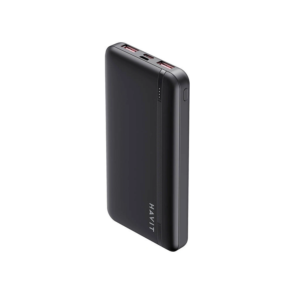 Powerbank HAVIT PB90 10000 mAh, 2x USB-A, 1x USB-C, PD (czarny)