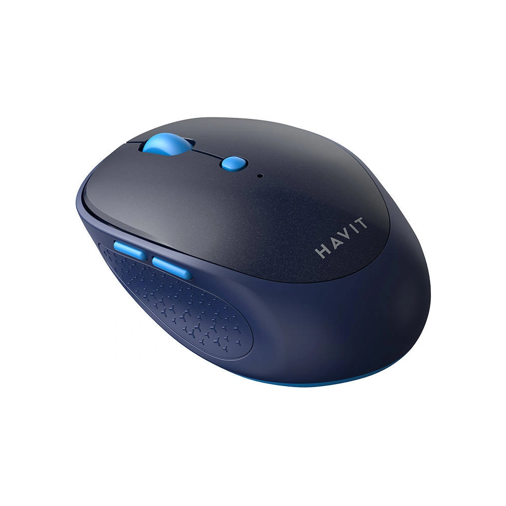 Bezprzewodowa mysz Havit MS76GT Plus 1600 DPI plug&play 2.4 GHz (niebieska)