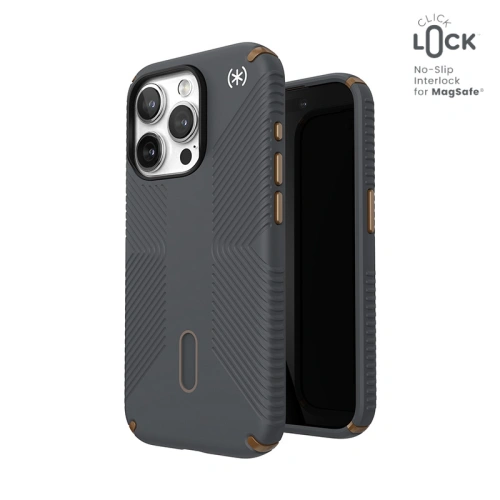 Buy Speck Presidio2 Grip ClickLock & MagSafe Apple iPhone 15 Pro (Charcoal Grey/Cool Bronze) - SPK557 - {ean13} - Home Screen Store Europe