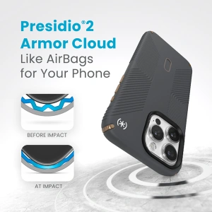 Buy Speck Presidio2 Grip ClickLock & MagSafe Apple iPhone 15 Pro Max (Charcoal Grey/Cool Bronze) - SPK558 - {ean13} - Home Screen Store Europe