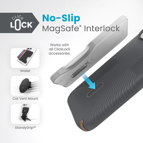 Kup Etui Speck Presidio2 Grip ClickLock & MagSafe Apple iPhone 15 (Charcoal Grey/Cool Bronze) - SPK559 - {ean13} - Sklep Home Screen