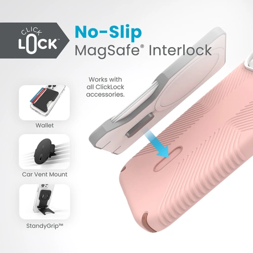 Kup Etui Speck Presidio2 Grip ClickLock & MagSafe Apple iPhone 15 (Dahlia Pink/Rose Copper) - SPK560 - {ean13} - Sklep Home Screen