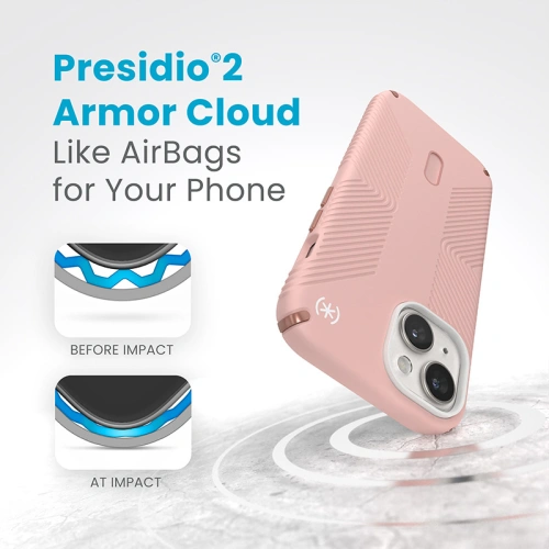 Kup Etui Speck Presidio2 Grip ClickLock & MagSafe Apple iPhone 15 (Dahlia Pink/Rose Copper) - SPK560 - {ean13} - Sklep Home Screen