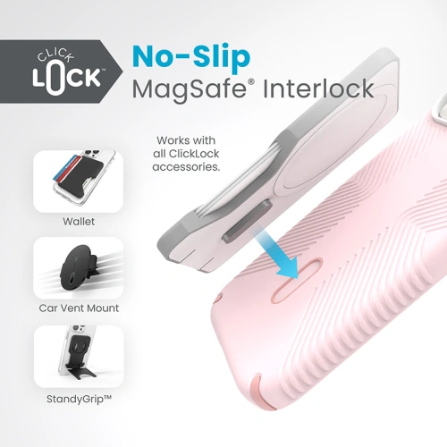 Kup Case Speck Presidio2 Grip ClickLock & MagSafe für Apple iPhone 15 (Nimbus Pink/Dahlia Pink) - SPK561 - {ean13} - Sklep Home Screen
