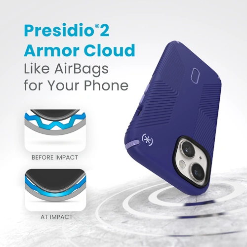 Kup Speck Apple Carcasă Presidio2 Grip ClickLock & MagSafe iPhone 15 (Future Blue/Purple Ink) - SPK562 - {ean13} - Sklep Home Screen