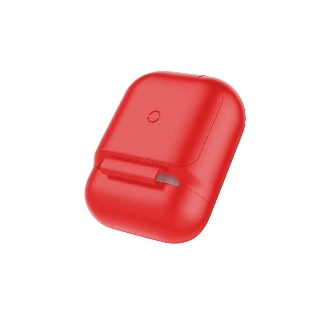 Etui ochronne na słuchawki Apple AirPods z szybkim ładowaniem QI, Baseus - czerwone