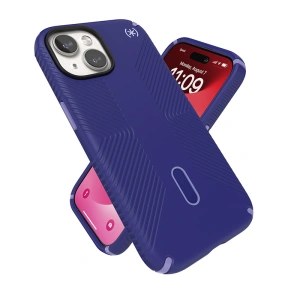 Etui Speck Presidio2 Grip ClickLock & MagSafe Apple iPhone 15 (Future Blue/Purple Ink)