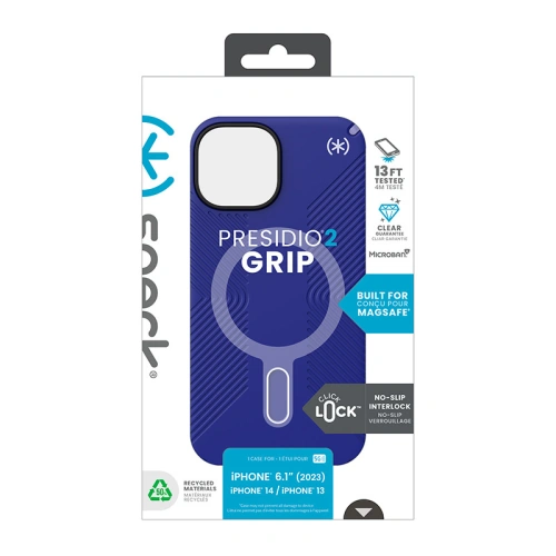 Kup Speck Apple Carcasă Presidio2 Grip ClickLock & MagSafe iPhone 15 (Future Blue/Purple Ink) - SPK562 - {ean13} - Sklep Home Screen