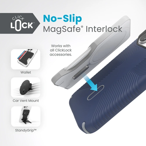 Kup Etui Speck Presidio2 Grip ClickLock & MagSafe Apple iPhone 15 Pro (Coastal Blue/Dust Grey) - SPK566 - {ean13} - Sklep Home Screen